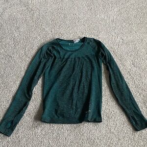 Nike Long Sleeve Athletic Top - Teal Green Heather